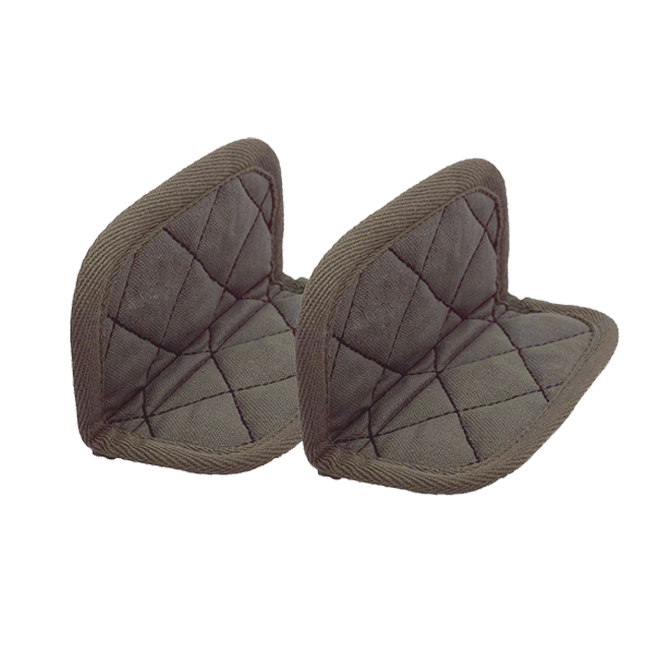 Paire de maniques coton Taupe -Moka