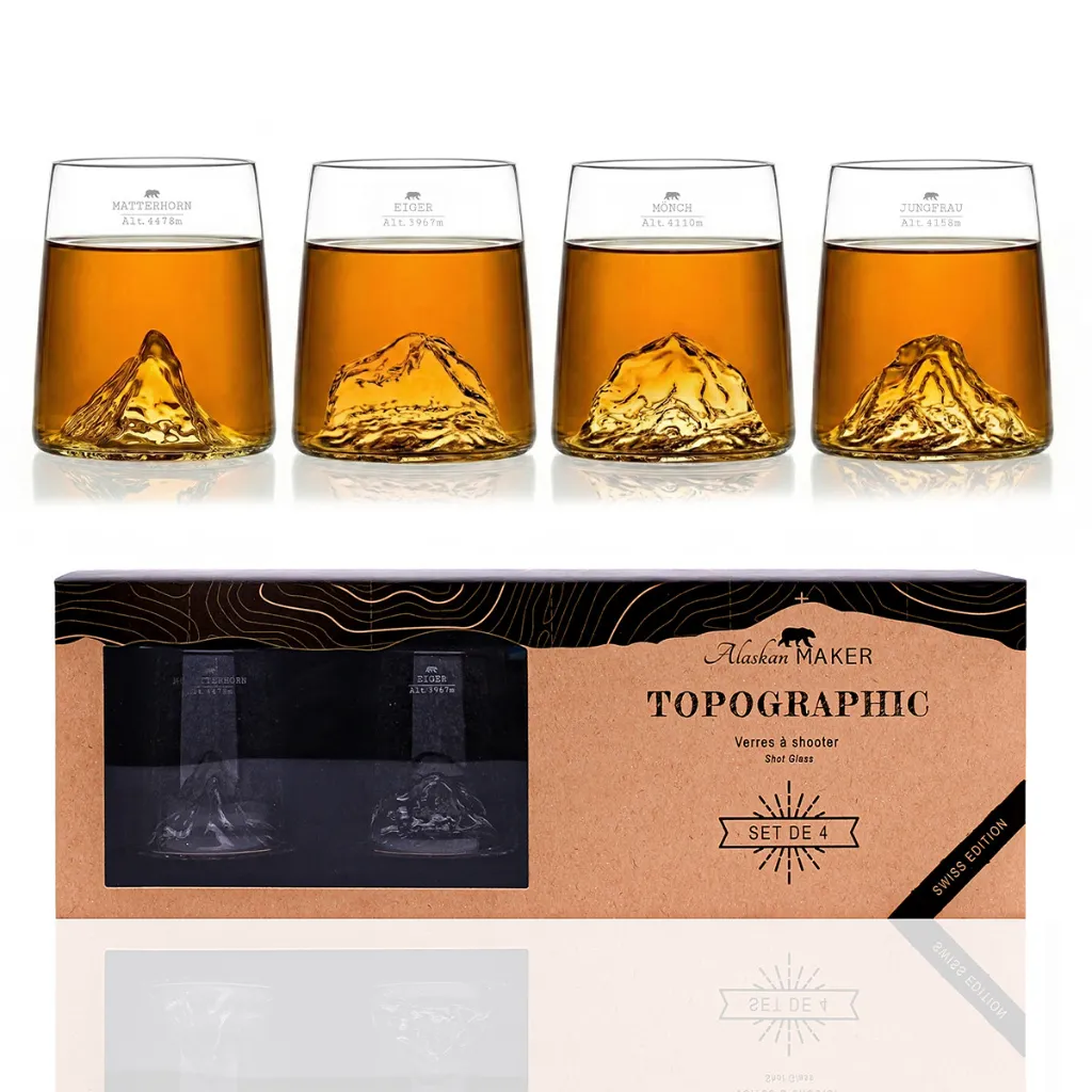 [5939-TOPO-S-MEMJ] Coffret de 4 shooters Édition Suisse-TOPOGRAPHIC
