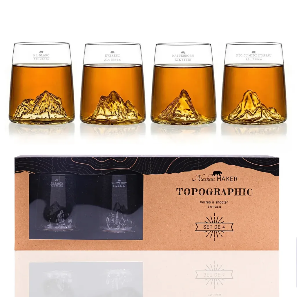 [5939-TOPO-S-BEMP] 4 shooters - Mt Blanc / Everest / Matterhorn / Pic du Midi (Montagnes : Montagnes Shooters)