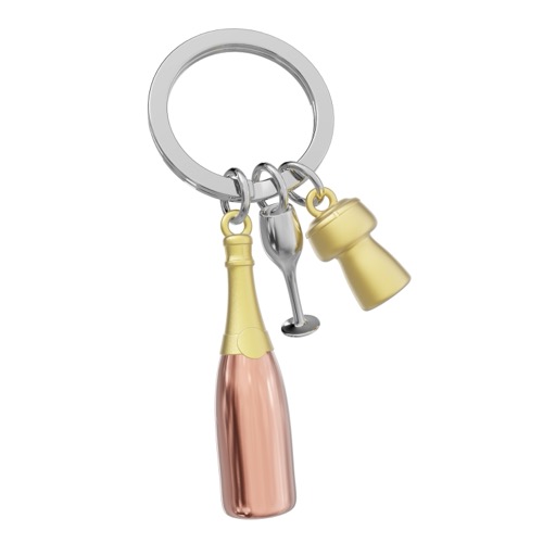 Porte-clés Champagne Rose gold