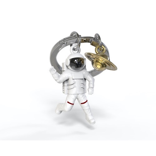 [6938-MTM202-01] Porte-clés Astronaute et planète Saturne