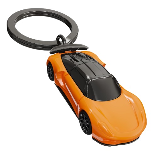 [6938-MTM224-02KON] Porte-clés Supercar Orange