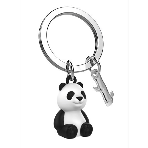 Porte-clés Panda et son bambou