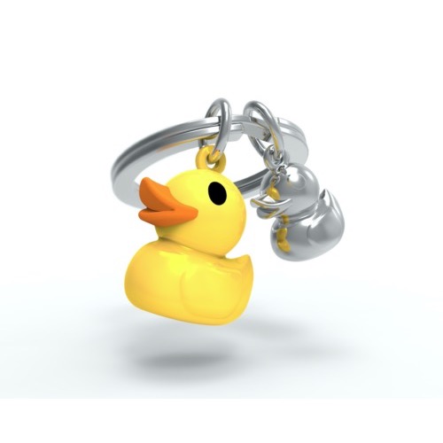 Porte-clés Canard jaune et son petit
