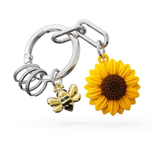 [6938-MTM388-01KON] Porte-clés charms Tournesol