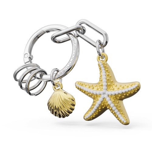 Porte-clés charms Etoile de mer