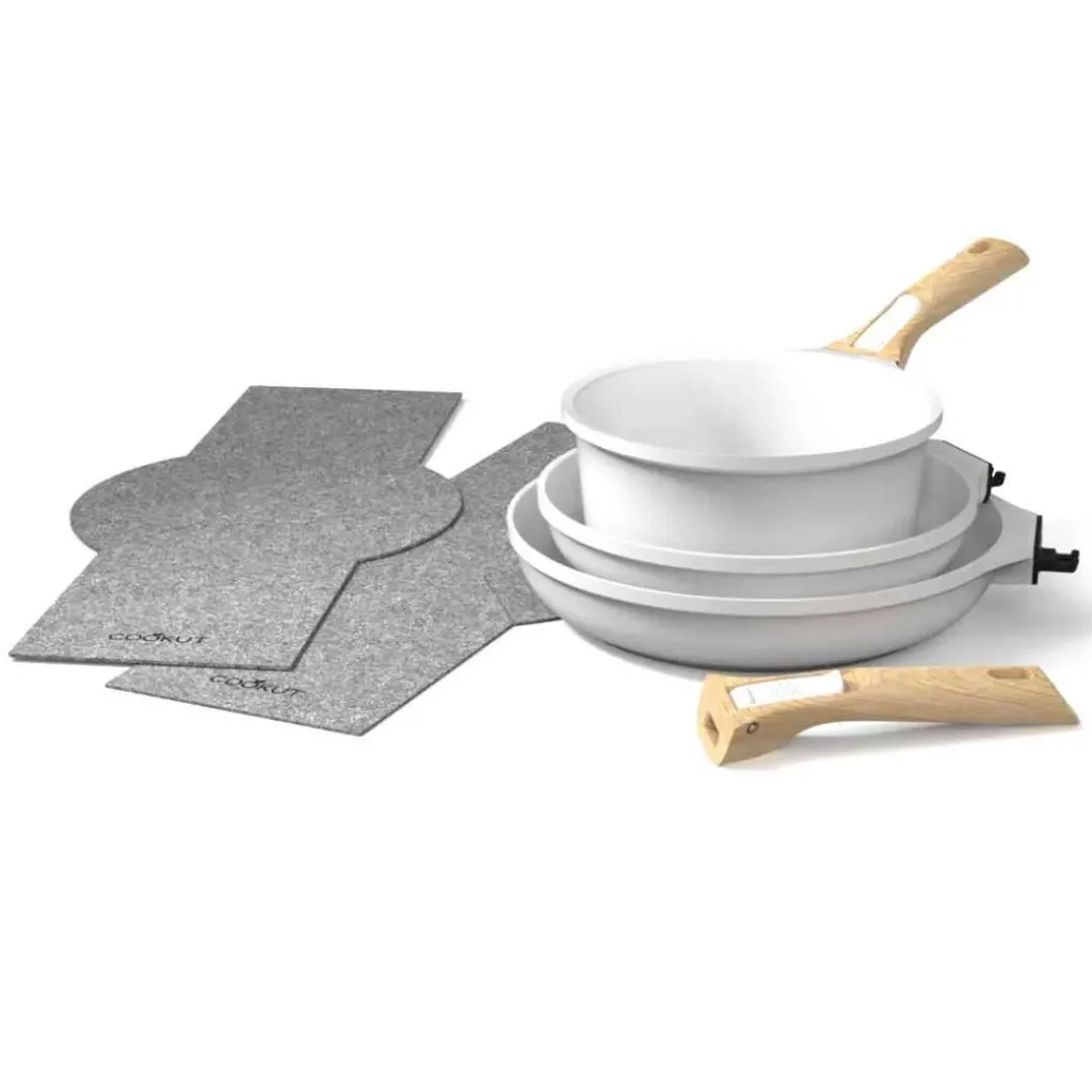 L'incroyable kit poêles et casserole à poignée amovible POLAIRE