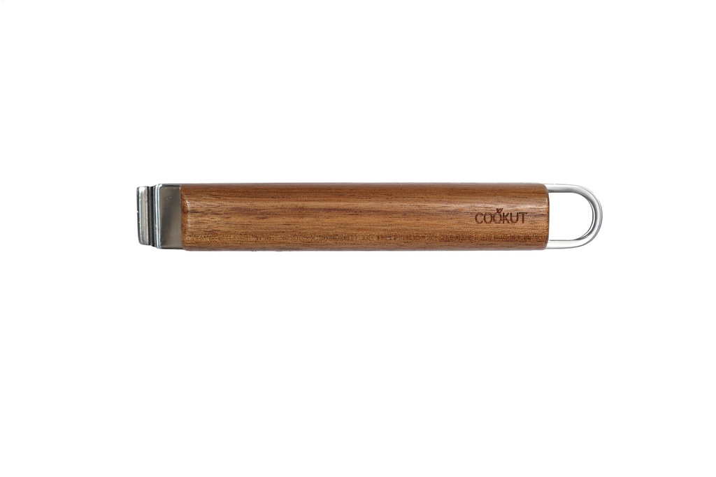 [6953-MERAPLWA] La Merveilleuse Poignee Longue Inox Amovible - Acacia