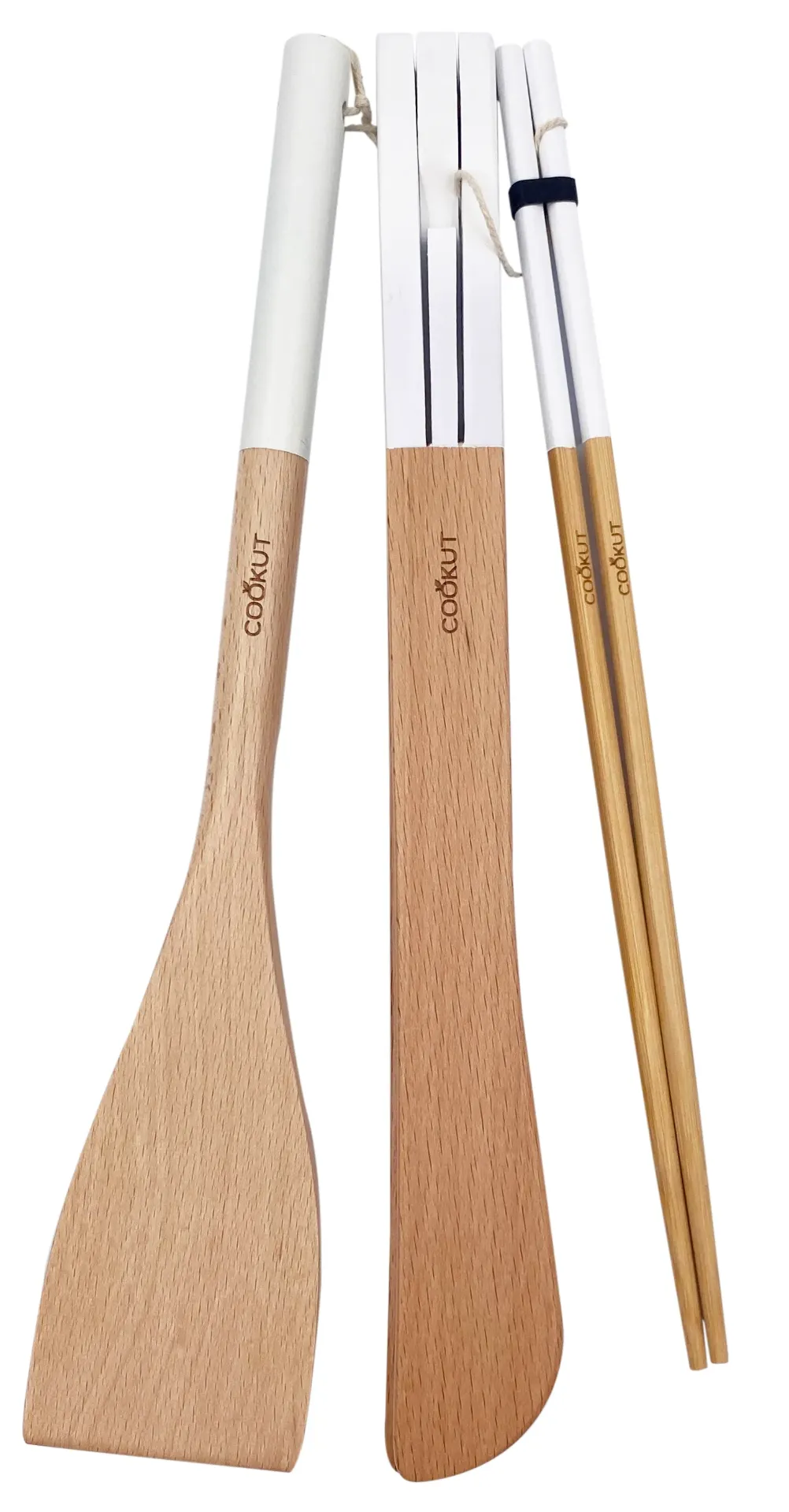 Ustensiles en bois pour poêles et wok POLAIRE