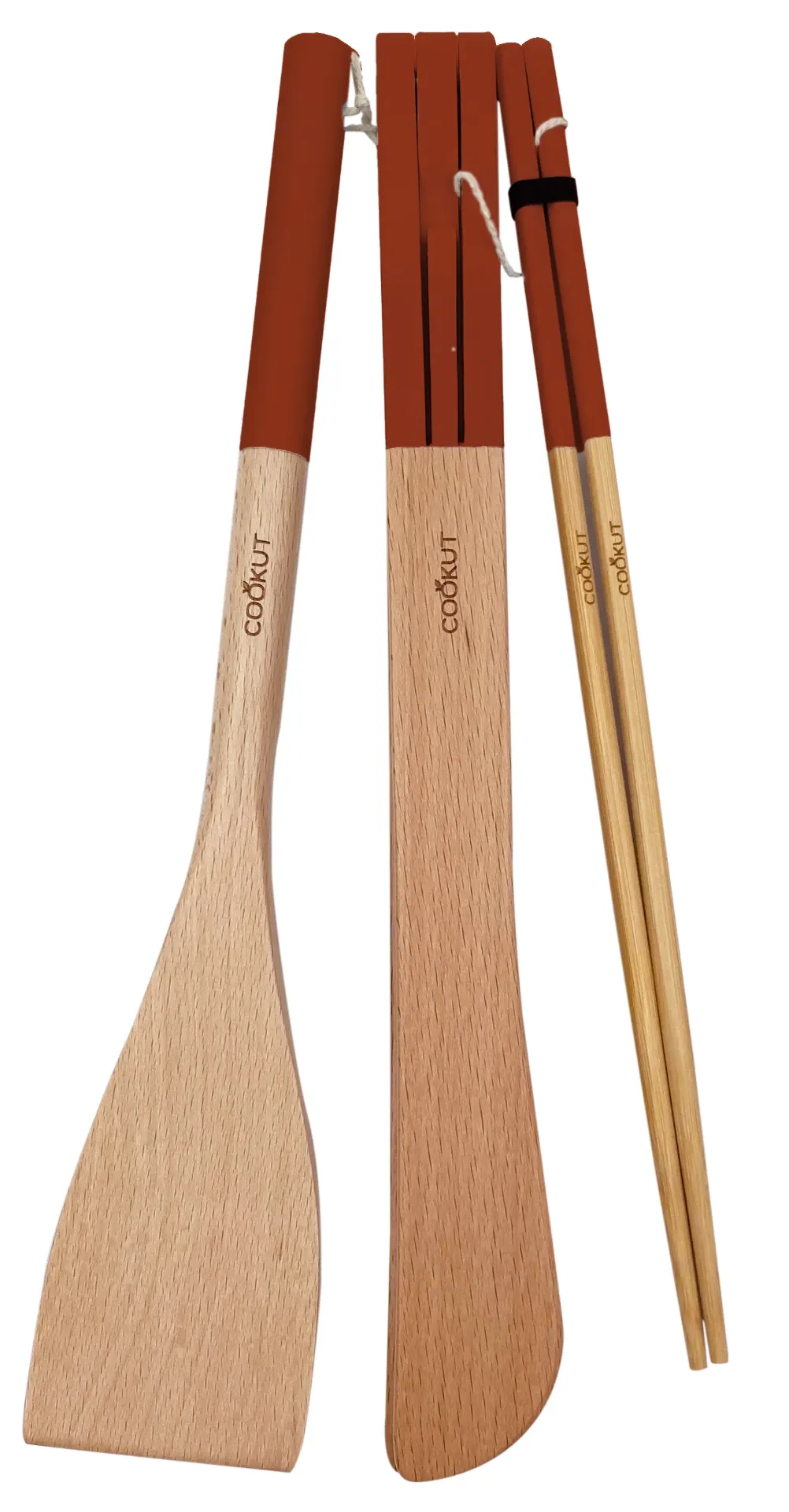 Ustensiles en bois pour poêles et wok PASSION