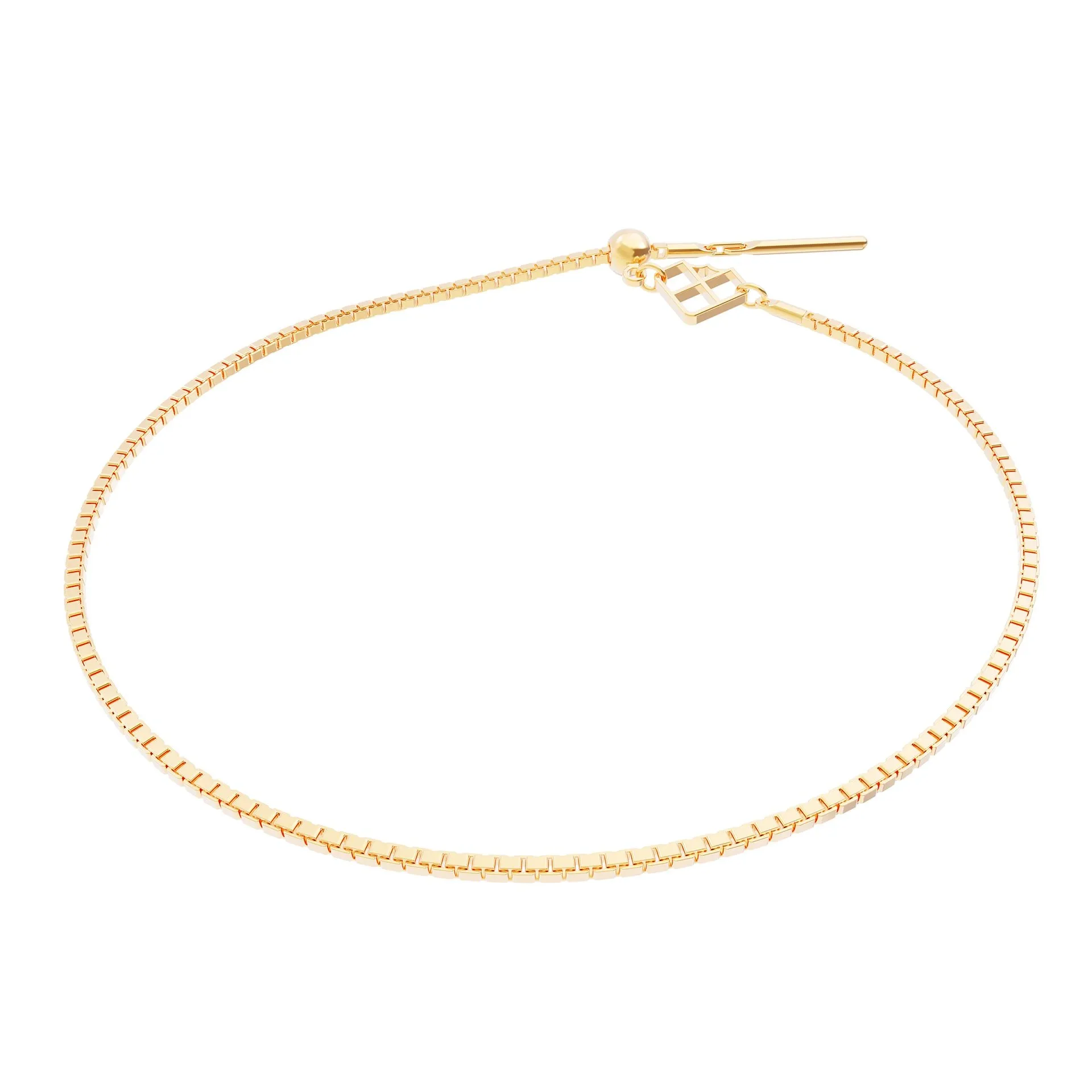 [6938-CH0005] Bracelet Cube Charms