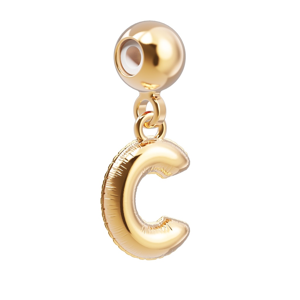 [6938-CHP0003] Charm Lettre C