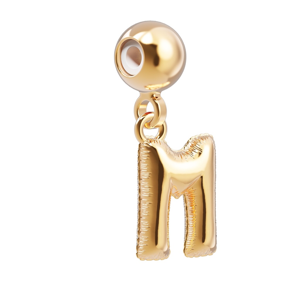 [6938-CHP0013] Charm Lettre M