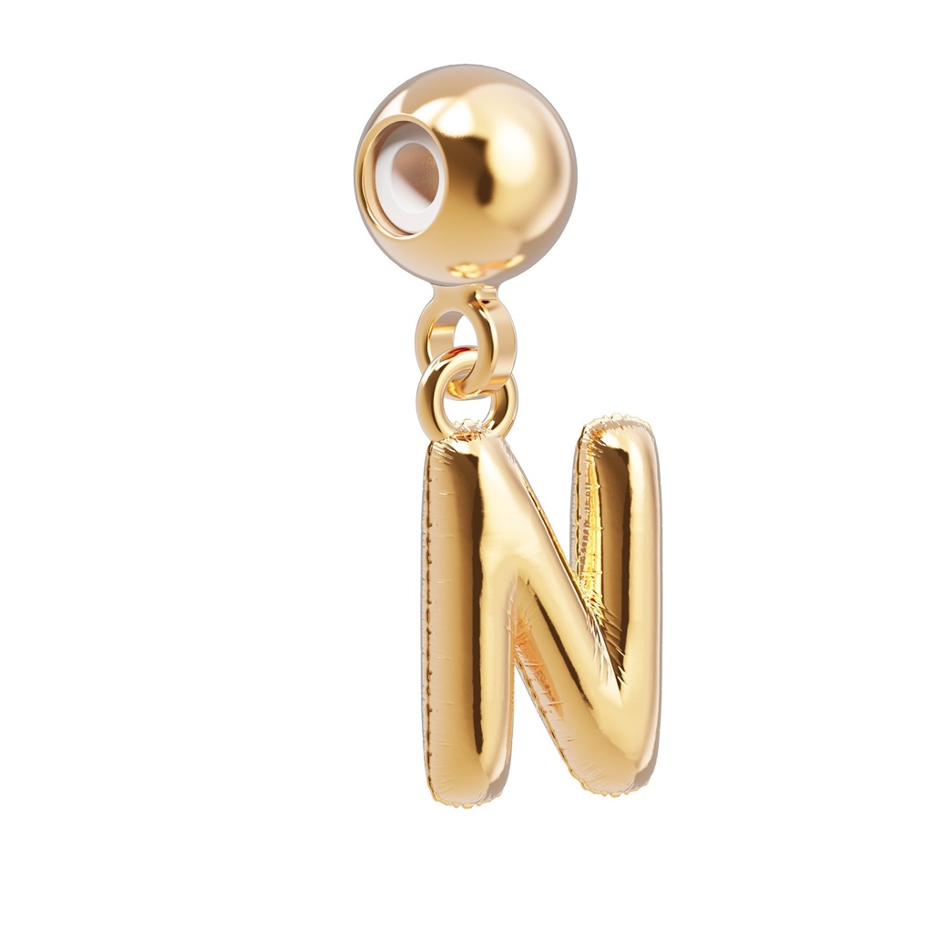 [6938-CHP0014] Charm Lettre N