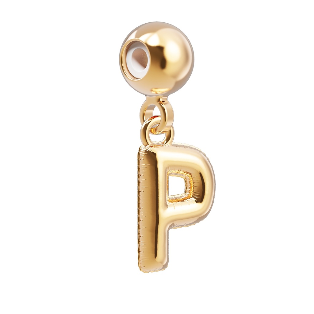 [6938-CHP0016] Charm Lettre P