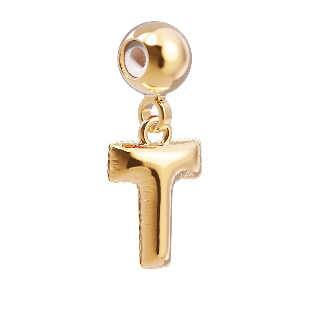 [6938-CHP0020] Charm Lettre T