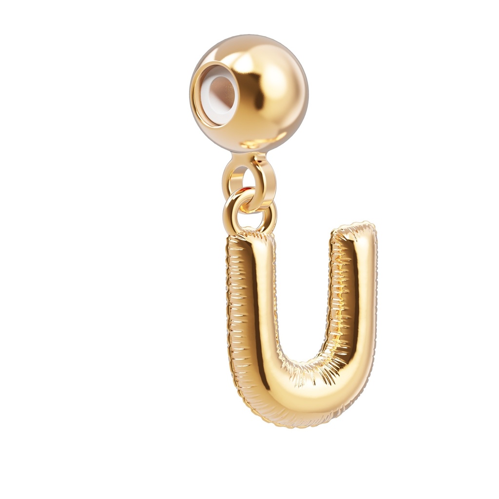 [6938-CHP0021] Charm Lettre U