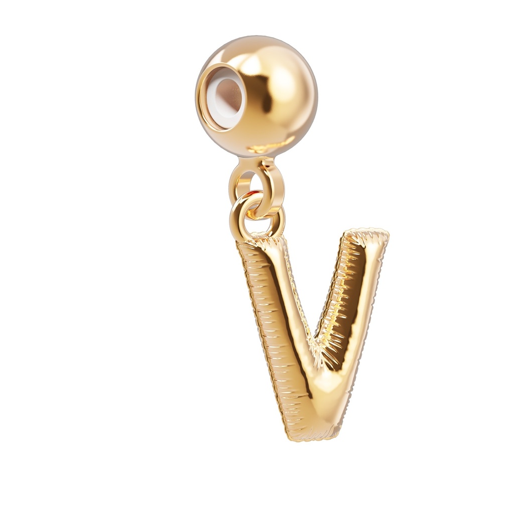 [6938-CHP0022] Charm Lettre V