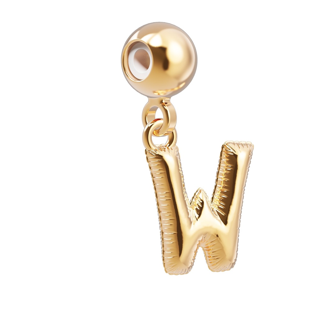 [6938-CHP0023] Charm Lettre W