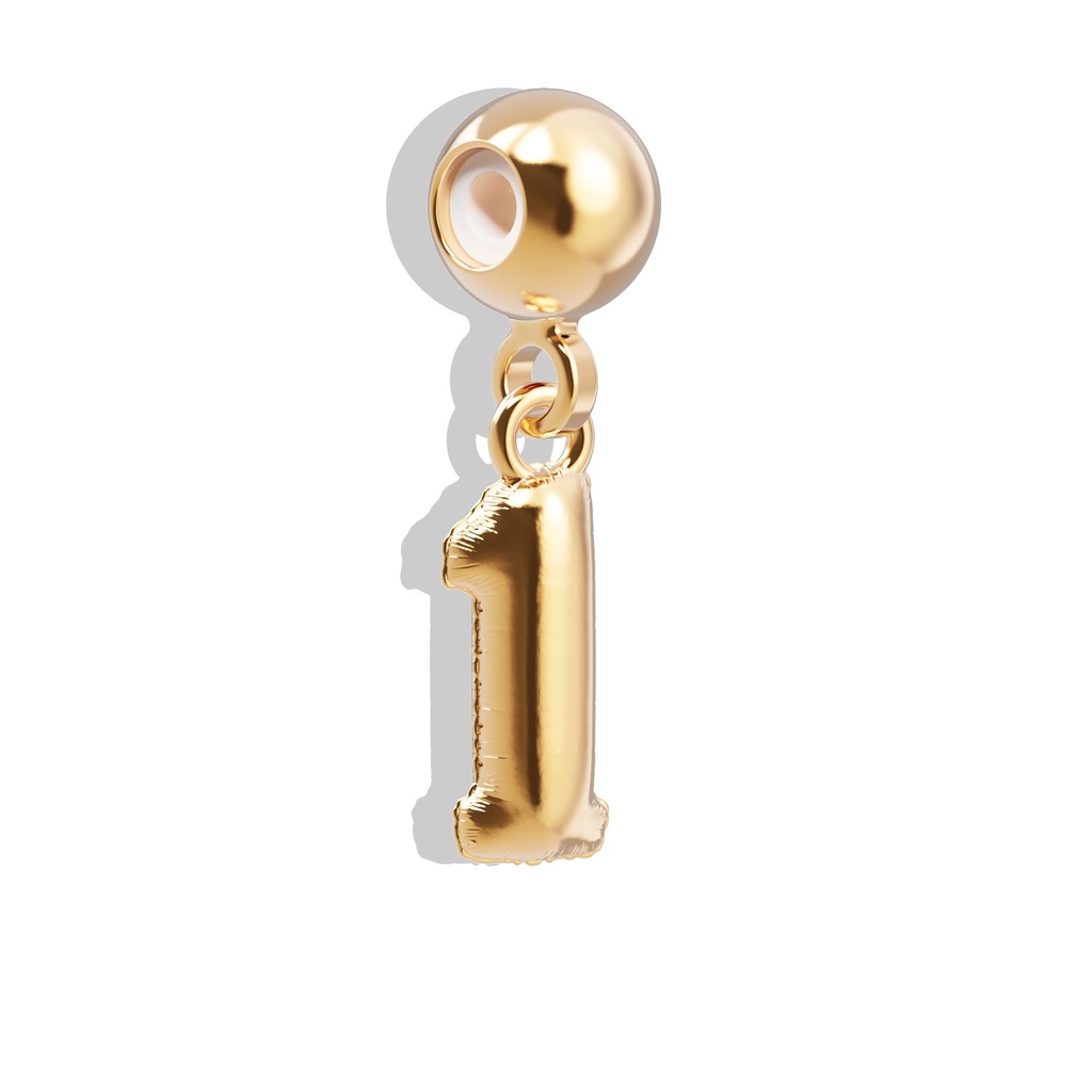 [6938-CHP0028] Charm Nombre 1
