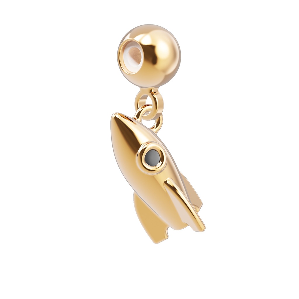 [6938-CHP0144] Charm Fusée