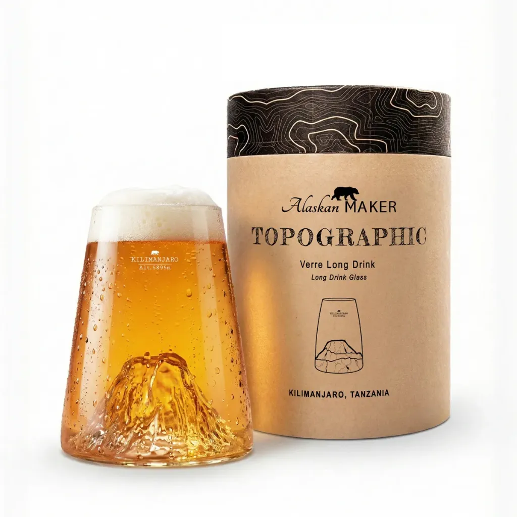[5939-TOPO-VD-K] Verre design Kilimandjaroi-TOPOGRAPHIC