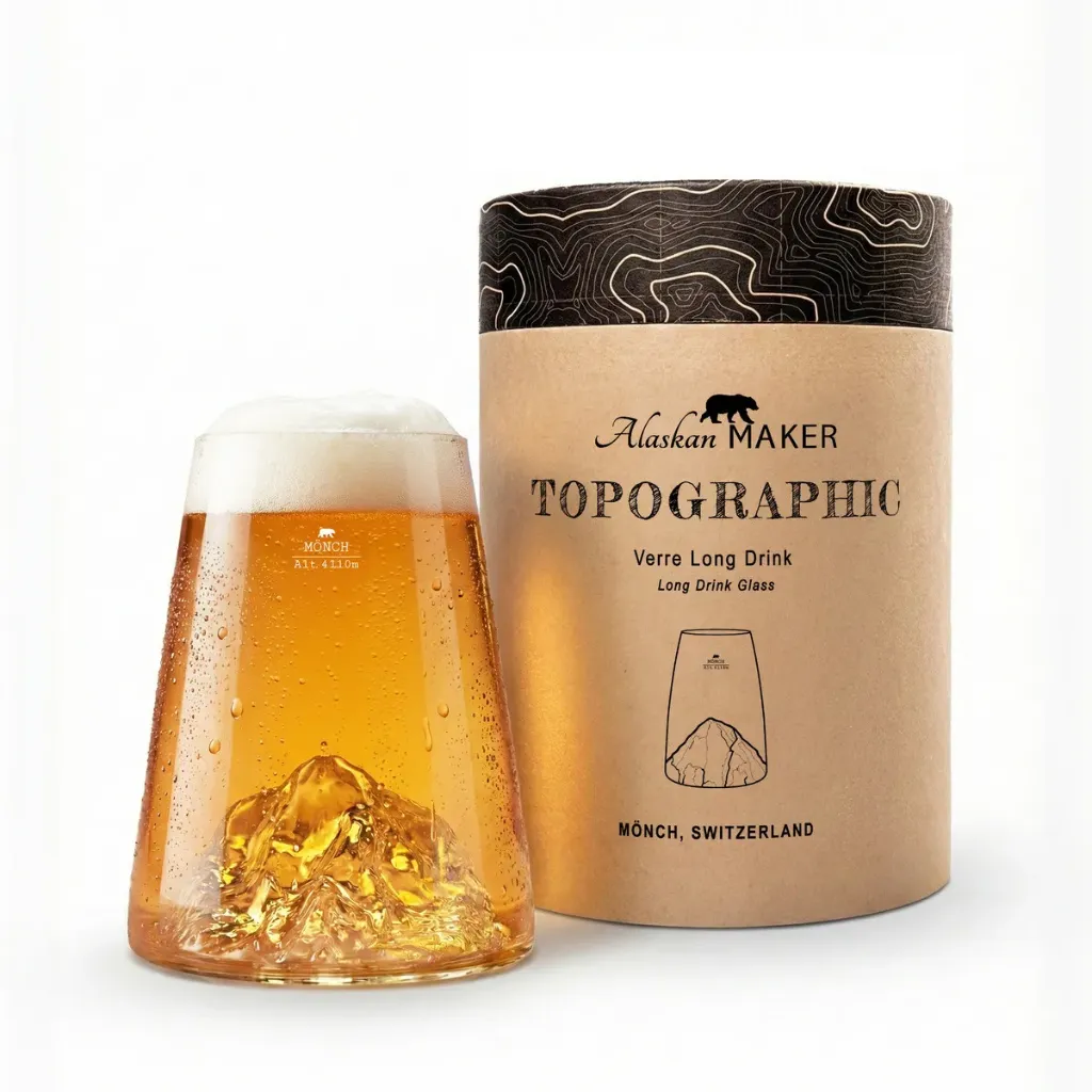 [5939-TOPO-VD-MO] Verre design Monch-TOPOGRAPHIC