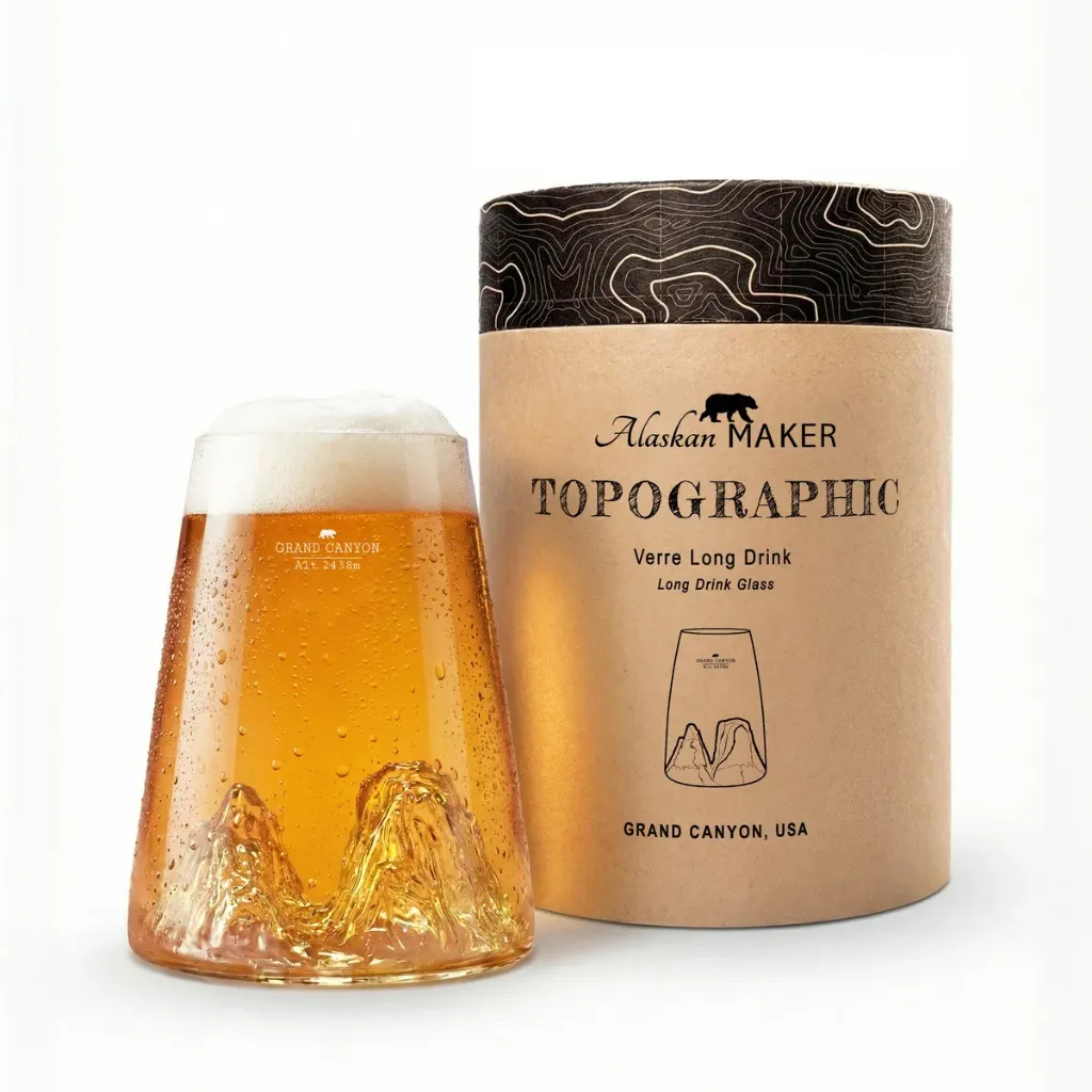Verre design Grand Canyon-TOPOGRAPHIC