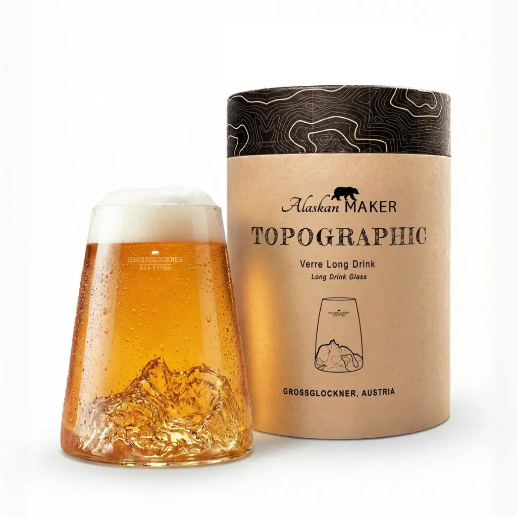 [5939-TOPO-VD-GG] Verre design Grossglockner-TOPOGRAPHIC