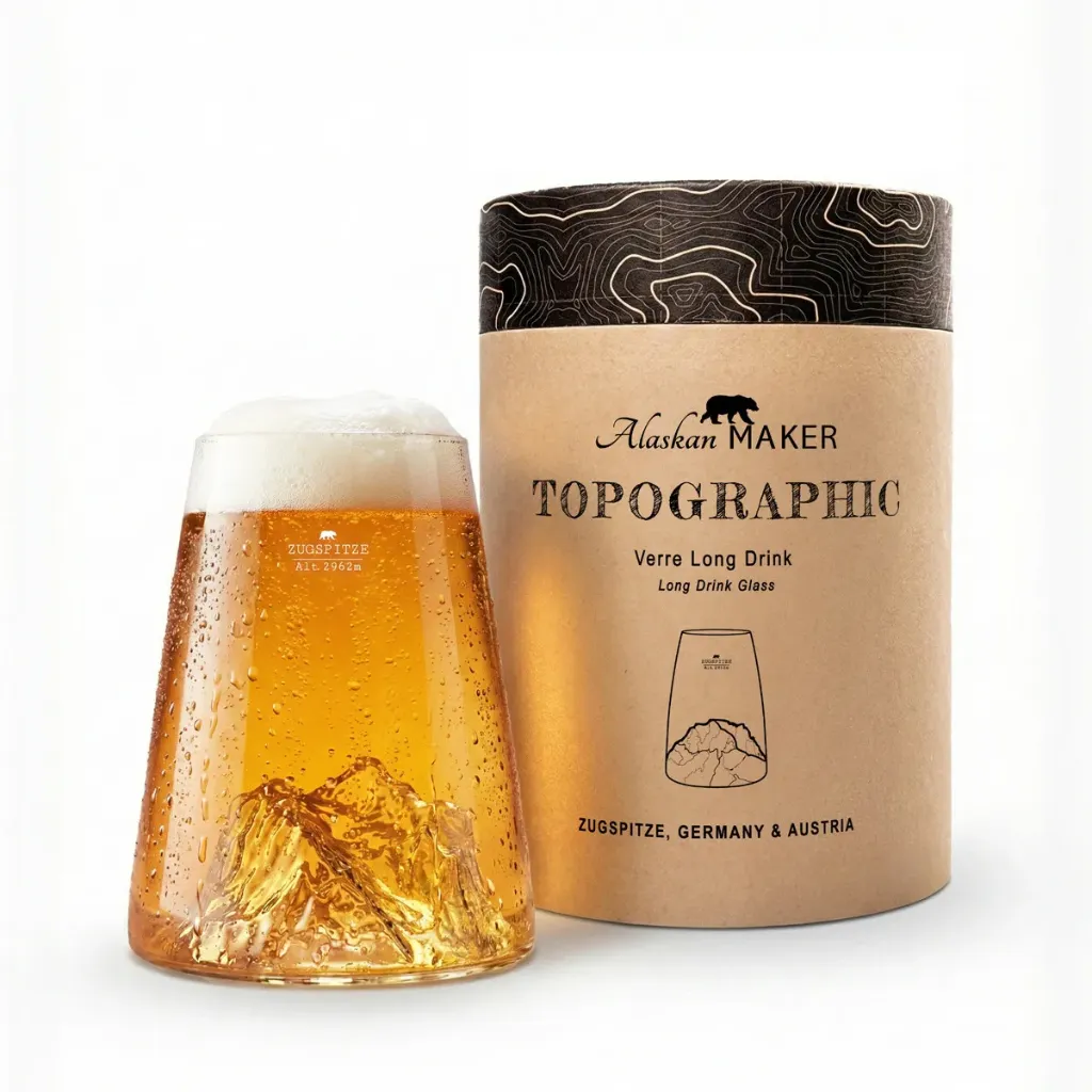 [5939-TOPO-VD-Z] Verre design Zugspitze-TOPOGRAPHIC