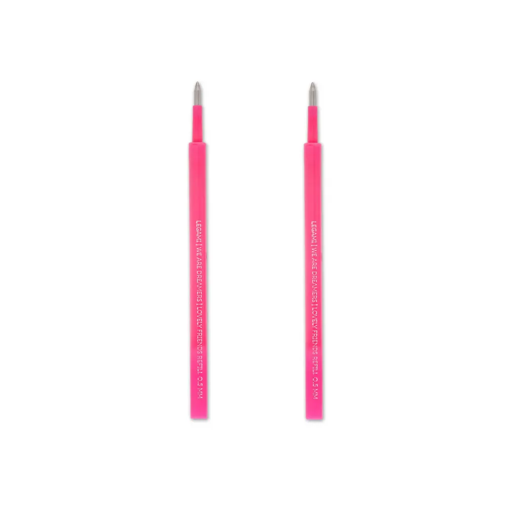 [2694-REFCPP0007] Lot de 2 Recharges pour Stylo Gel Lovely Friends – Noir (0,5 mm)