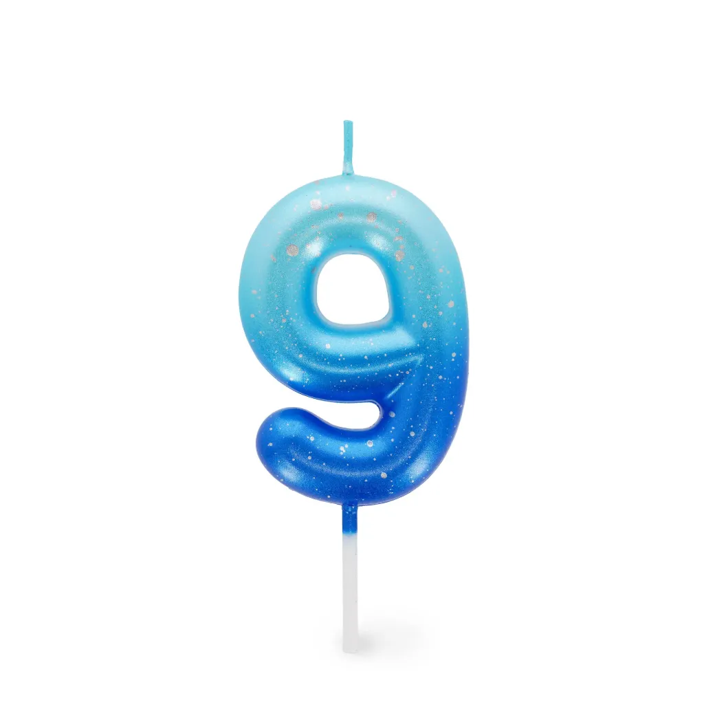 Bougie Anniversaire-9-Bleu