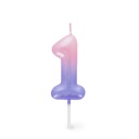 Bougie Anniversaire-1-Rose