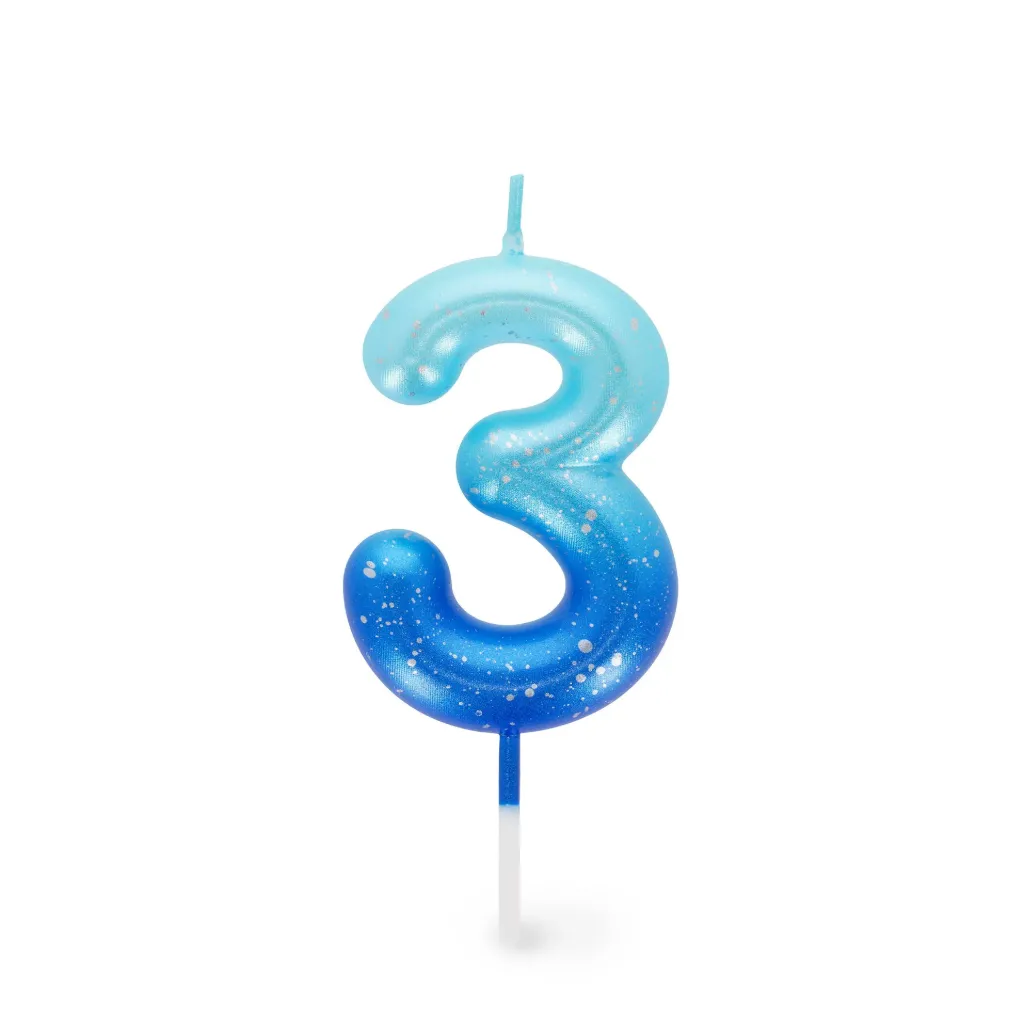 Bougie Anniversaire-3-Bleu