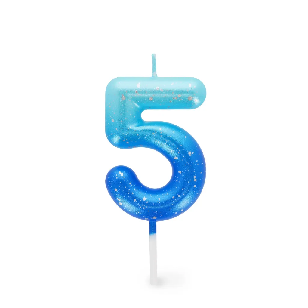 Bougie Anniversaire-5-Bleu
