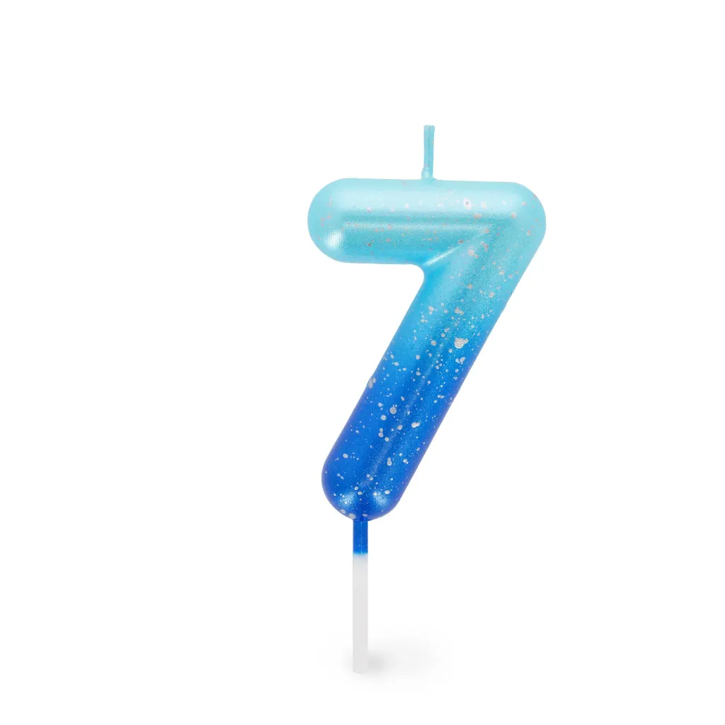 Bougie Anniversaire-7-Bleu