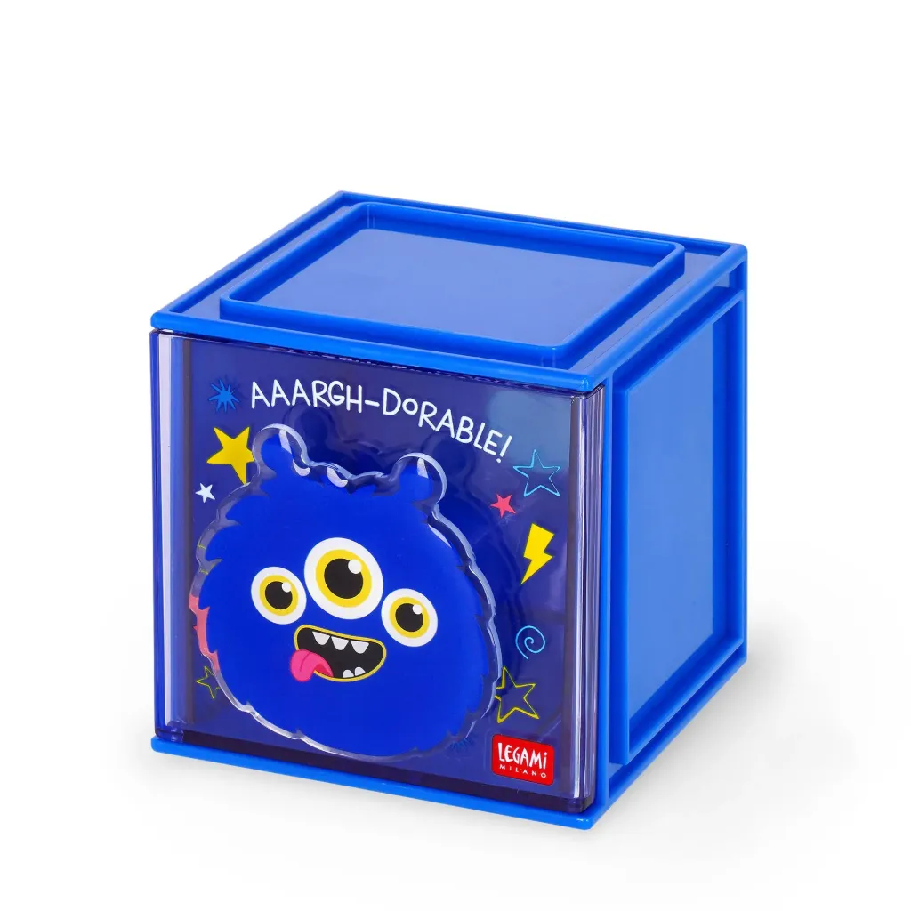 [2694-SBX0006] Boîte Empilable de Bureau Cutie Cube Monstre