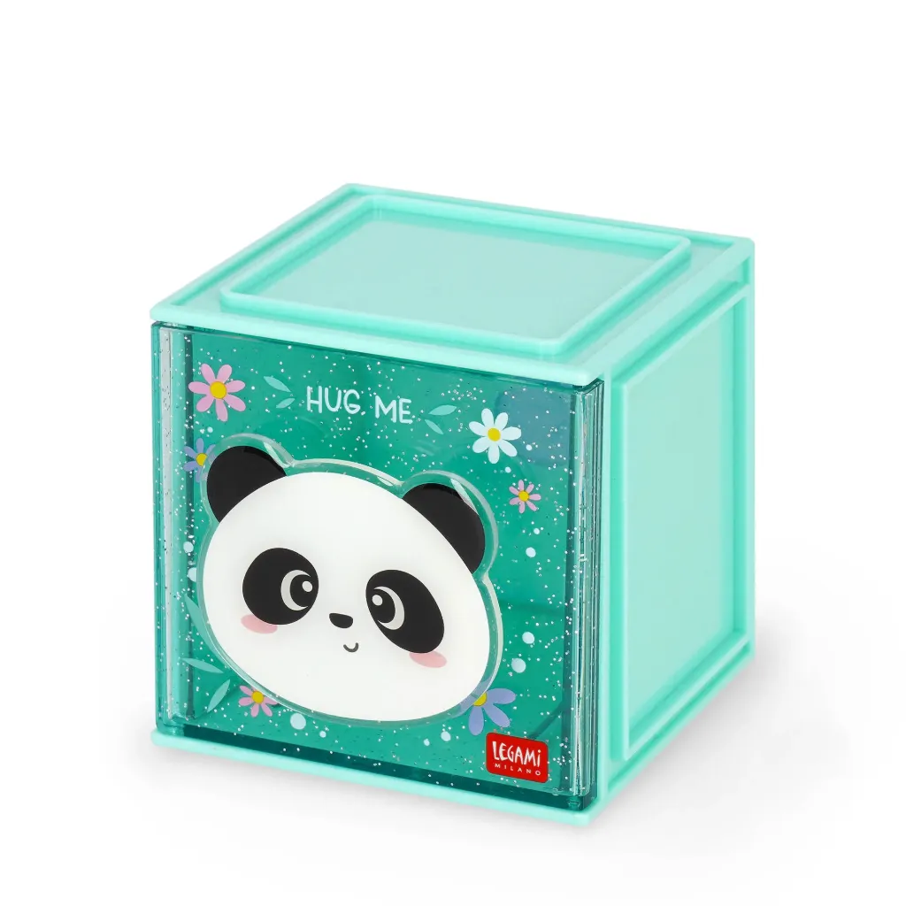 [2694-SBX0002] Boîte Empilable de Bureau Cutie Cube Panda