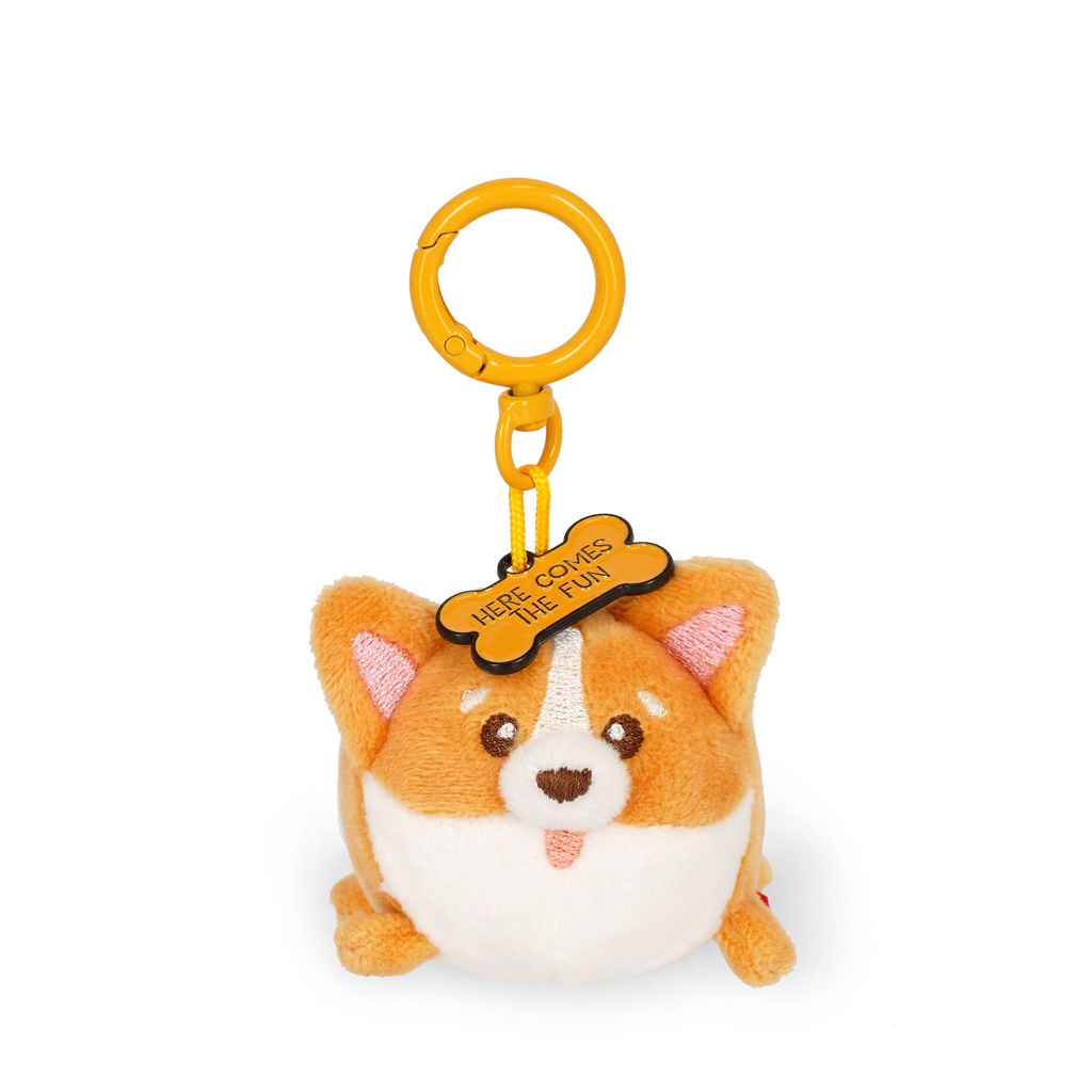 [2694-SPK0005] Porte-Clés en Peluche Corgi – Tiny Super Soft