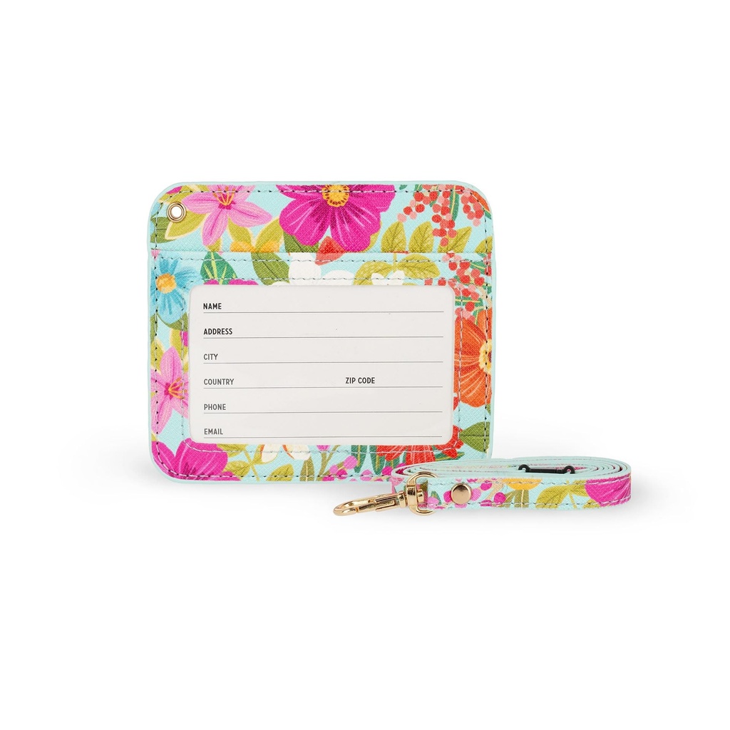 BADGE HOLDER - FLOWERS