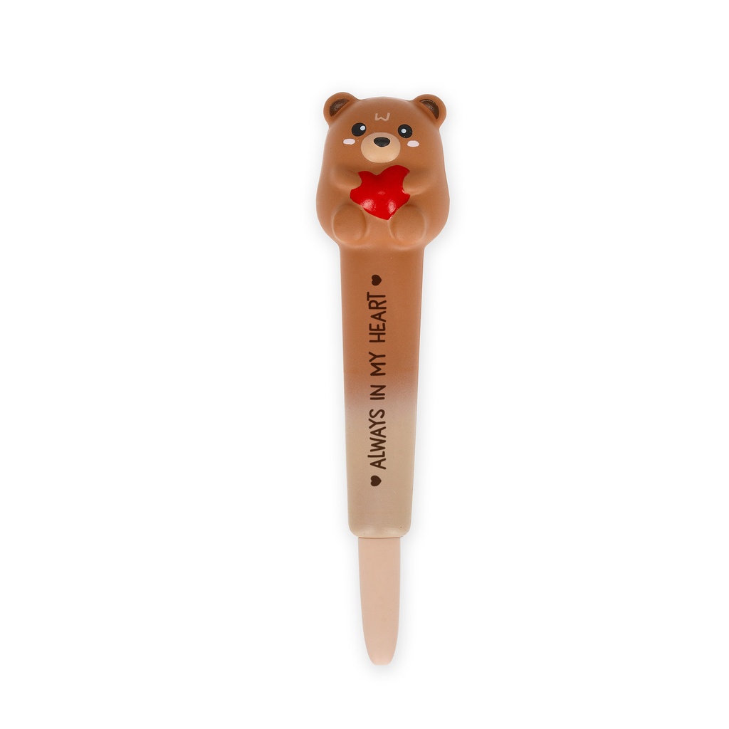 [2694-SQP0007] Stylo à Encre Gel Antistress Ours– Encre Noire – 0,5 mm