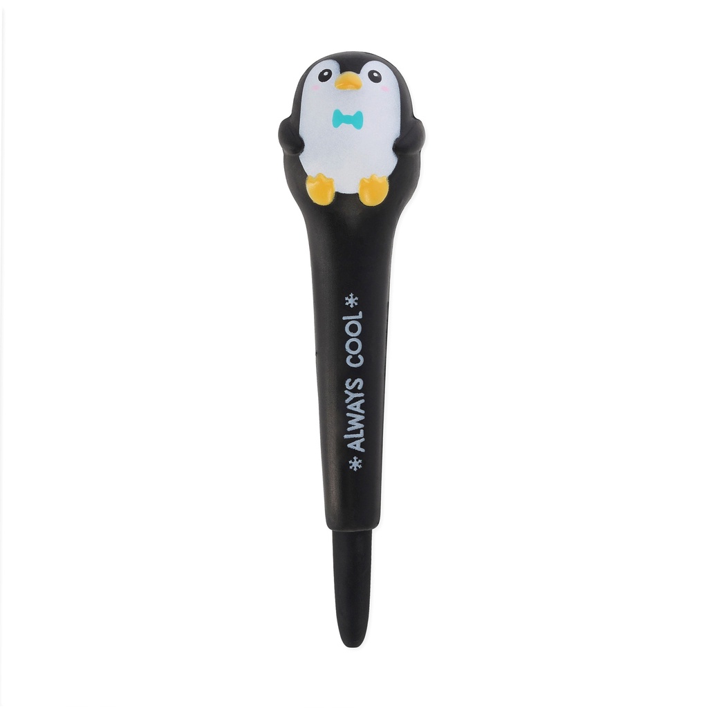 [2694-SQP0004] Stylo à Encre Gel Antistress Pingoin– Encre Noire – 0,5 mm