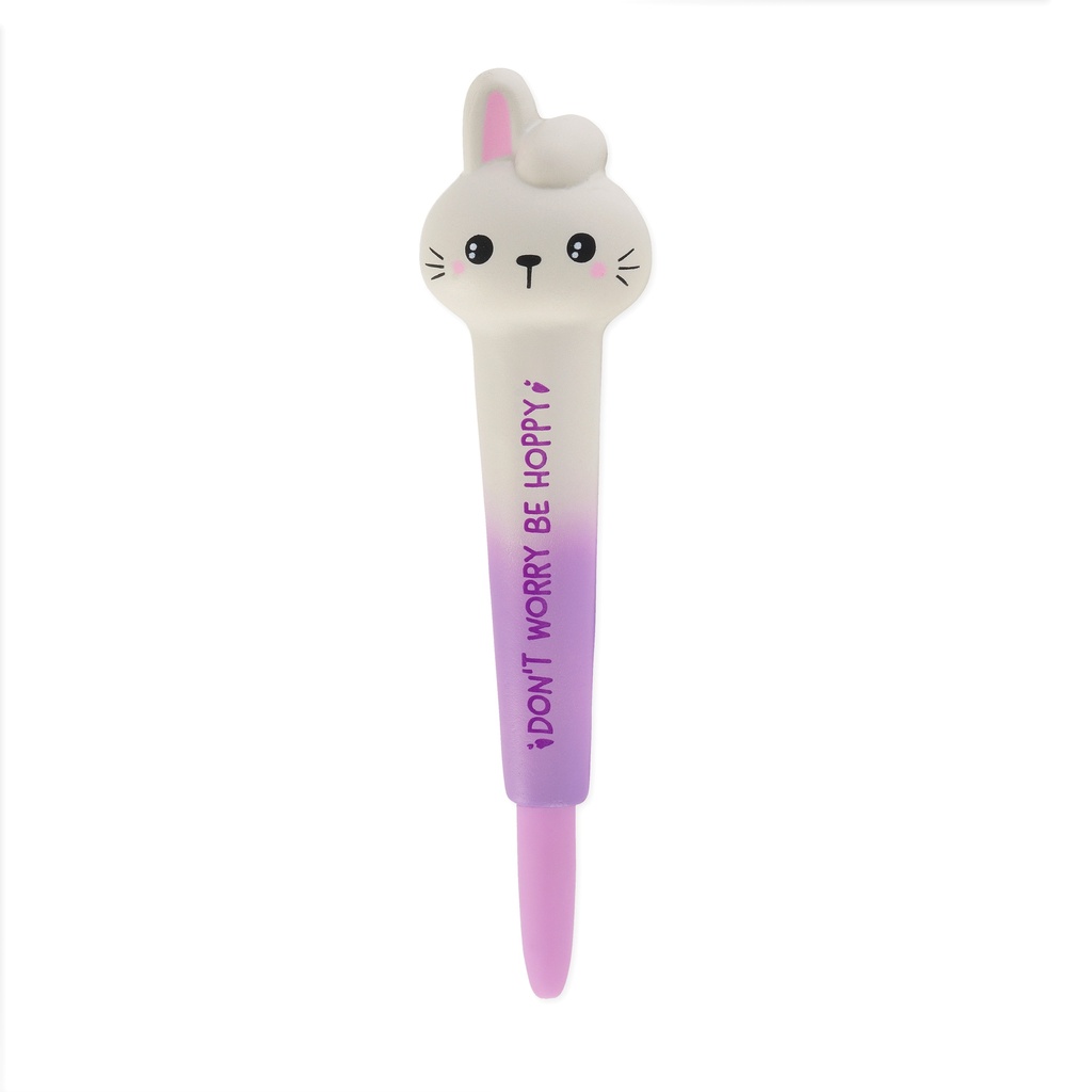 [2694-SQP0005] Stylo à Encre Gel Antistress Lapin – Encre Noire – 0,5 mm