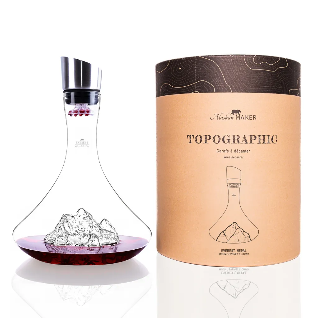 [5939-TOPO-C-E] Carafe à Vin Everest-TOPOGRAPHIC