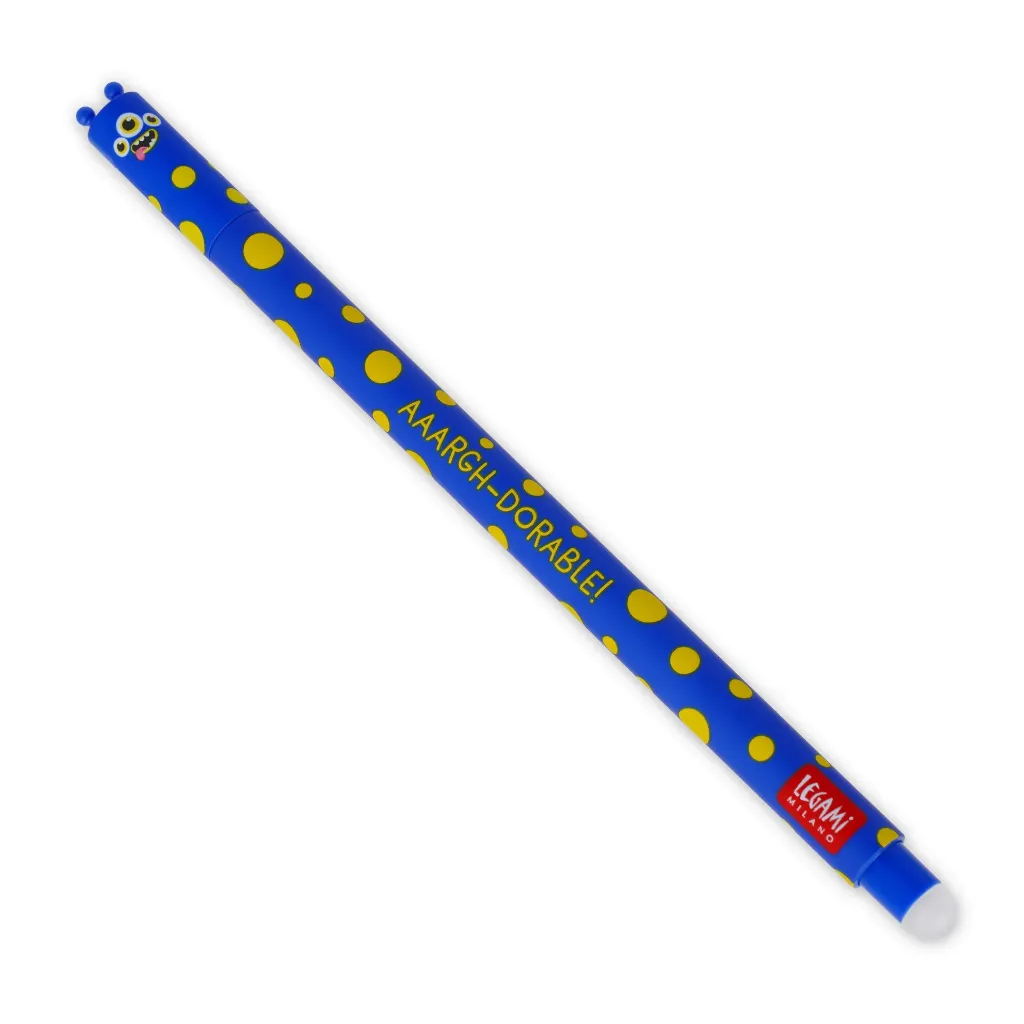 [2694-EP0056] Stylo Gel Effaçable Monstre – Encre Bleue 0,7 mm