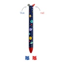 Stylo à Bille 2 Couleurs Click&Clack – Espace