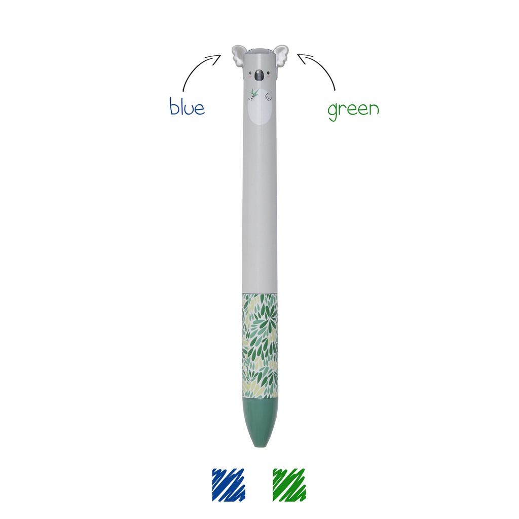 [2694-CLICK0019] Stylo à Bille 2 Couleurs Click&Clack – Koala