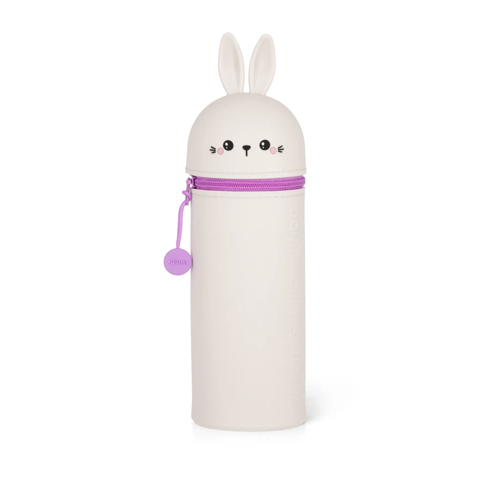 Trousse 2 en 1 Silicone Kawaii Lapin