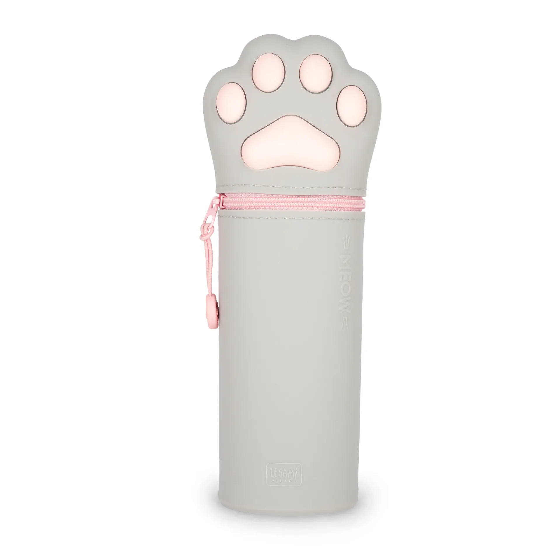 Trousse 2 en 1 Silicone Kawaii Chat