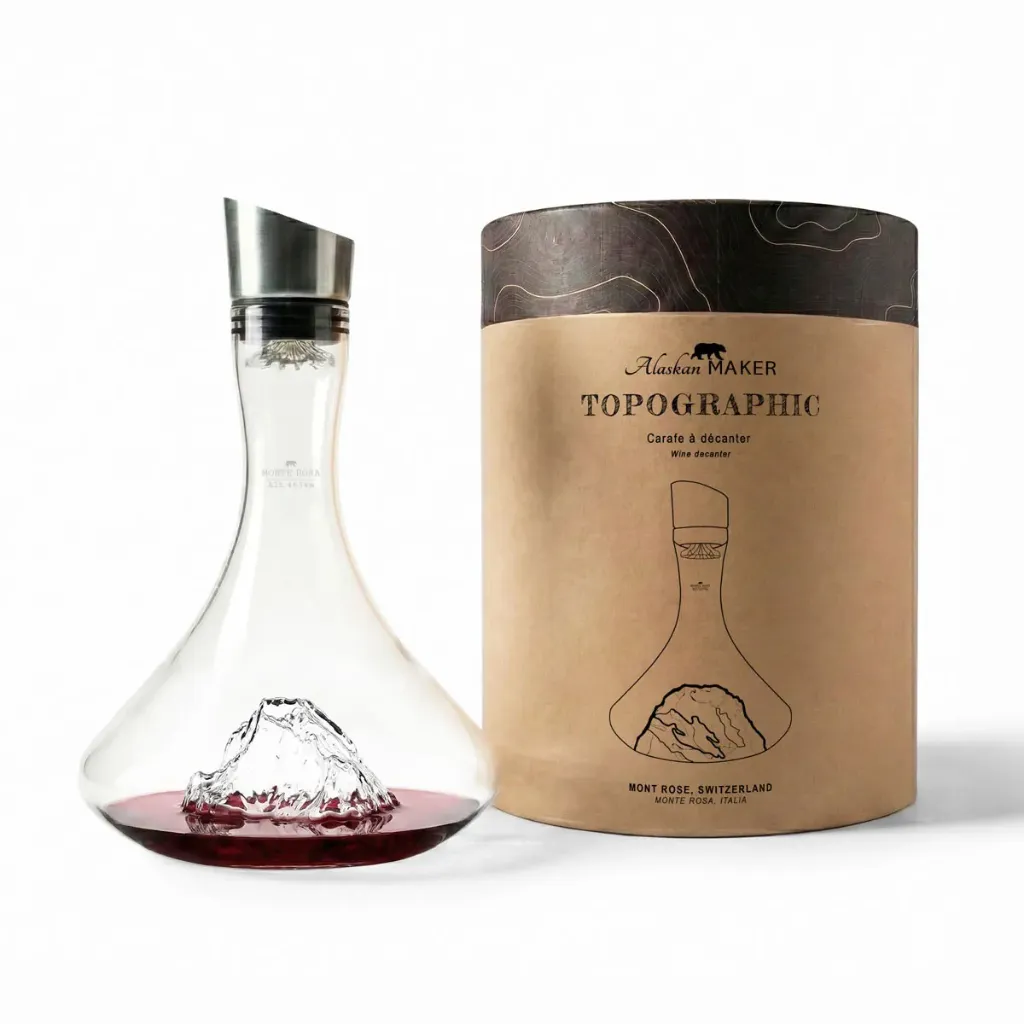 [5939-TOPO-C-MR] Carafe à Vin Mont Rose-TOPOGRAPHIC
